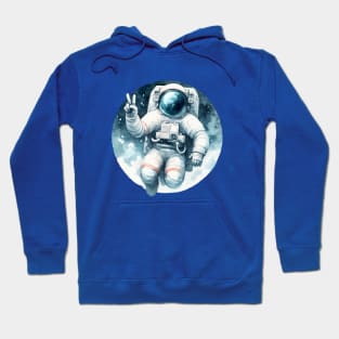 Astronaut Peace Sign Hoodie